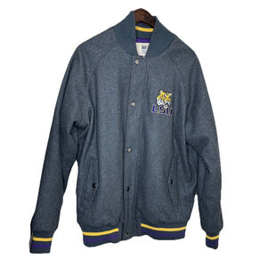 Vintage LSU Louisiana State University Varsity‎ Jacket Men’s Large Wool Gray